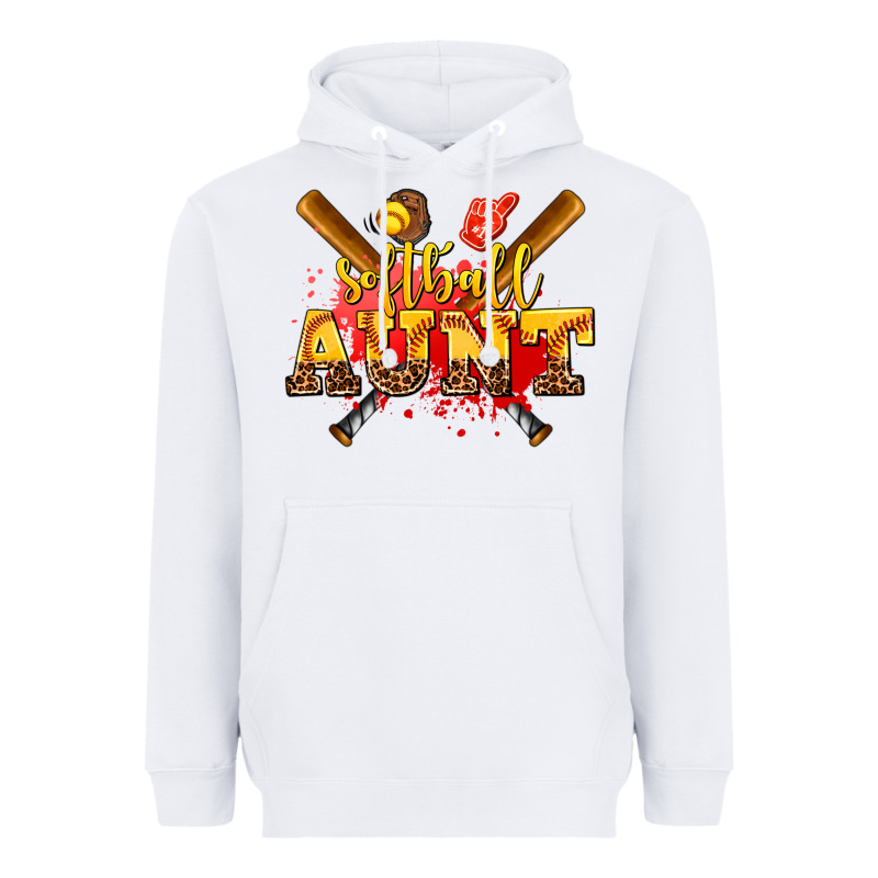 Softball Aunt Heavyweight Hoodie by AdoDesignShop | Teevron