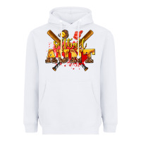 White softball aunt Heavyweight Hoodie - AdoDesignShop
