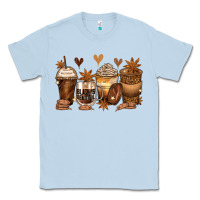 Dusty Blue melanin afro coffee cups Classic Tee - Zillion Design Studio