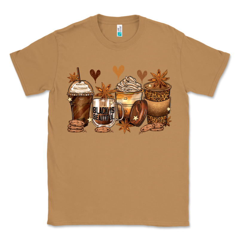 Melanin Afro Coffee Cups Classic Tee by Zillion Design Studio | Teevron