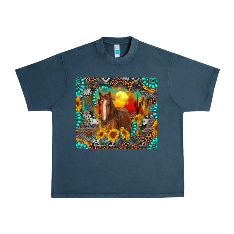 Western Horse And Desert Tumbler Urban Heavy Tee by RanaPortraitStore | Teevron