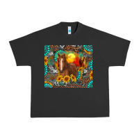 Pigment Black western horse and desert tumbler Urban Heavy Tee - RanaPortraitStore