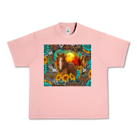 Salmon western horse and desert tumbler Urban Heavy Tee - RanaPortraitStore