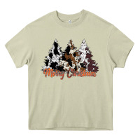 Mossy merry christmas cowhide trees Heavy Core Tee - CowhideDigitalArt