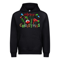 Black merry christmas hair dresser Urban Hoodie - MaliasSmallBusiness