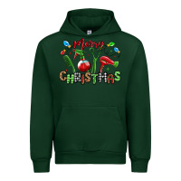 Forest Green merry christmas hair dresser Urban Hoodie - MaliasSmallBusiness
