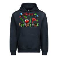 Navy merry christmas hair dresser Urban Hoodie - MaliasSmallBusiness