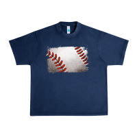 Navy baseball brushstroke Urban Heavy Tee - RanaPortraitStore
