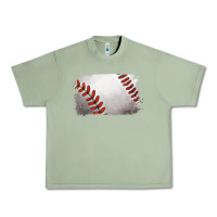 Oil Green baseball brushstroke Urban Heavy Tee - RanaPortraitStore