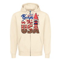 Sandshell Born in the USA gnome Zipper Hoodie - Neo Western