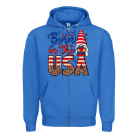 True Royal Born in the USA gnome Zipper Hoodie - Neo Western