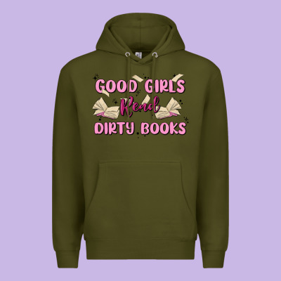 Good Girls Read Dirty Books Premium Hoodie Designed By Maliassmallbusiness