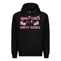 Black good girls read dirty books Premium Hoodie - MaliasSmallBusiness