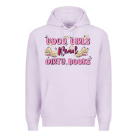Lilac good girls read dirty books Premium Hoodie - MaliasSmallBusiness