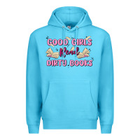 Ocean Blue good girls read dirty books Premium Hoodie - MaliasSmallBusiness