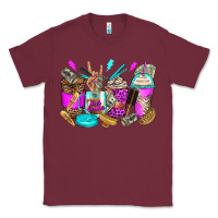 Burgundy hair hustler coffee cups Classic Tee - Zillion Design Studio