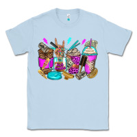 Dusty Blue hair hustler coffee cups Classic Tee - Zillion Design Studio