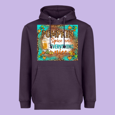 Pumpkin Spice And Everything Nice Heavyweight Hoodie Designed By Bundleandbundleshop