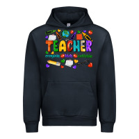 Navy teacher crayons kids caffeine Urban Hoodie - NancyCooperArtShop