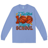 Colony Blue i tackled 100days of school basketball Long Sleeve Tee - texasbilliewilder