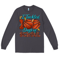 Smoke i tackled 100days of school basketball Long Sleeve Tee - texasbilliewilder