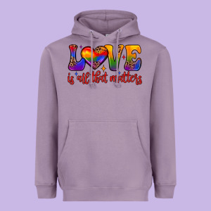Love Is All That Matters Heavyweight Hoodie Designed By Jahusdesignshop