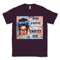 Plum never underestimate a woman who does all things th Classic Tee - texasbilliewilder