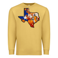 Antique Gold texas map fall Premium Sweatshirt - JahusDesignShop