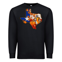 Black texas map fall Premium Sweatshirt - JahusDesignShop