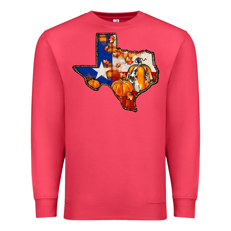 Texas Map Fall Premium Sweatshirt by JahusDesignShop | Teevron