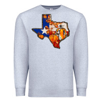 Heather Grey texas map fall Premium Sweatshirt - JahusDesignShop