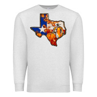 Oatmeal Heather texas map fall Premium Sweatshirt - JahusDesignShop