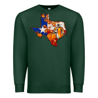 Sports Green texas map fall Premium Sweatshirt - JahusDesignShop