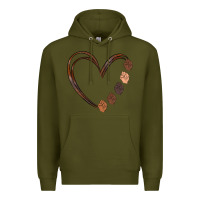 Army Green black history melanin Premium Hoodie - MaliasSmallBusiness