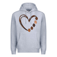 Heather Grey black history melanin Premium Hoodie - MaliasSmallBusiness