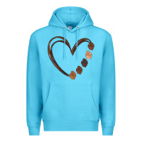 Ocean Blue black history melanin Premium Hoodie - MaliasSmallBusiness