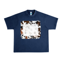 Navy black and brown cowhide Urban Heavy Tee - RanaPortraitStore
