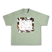 Oil Green black and brown cowhide Urban Heavy Tee - RanaPortraitStore
