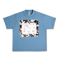 Pebble Blue black and brown cowhide Urban Heavy Tee - RanaPortraitStore
