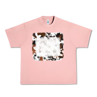 Salmon black and brown cowhide Urban Heavy Tee - RanaPortraitStore