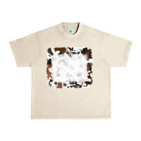 Sandshell black and brown cowhide Urban Heavy Tee - RanaPortraitStore