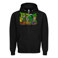 Black home sweet home Zipper Hoodie - FaDigitalArtStudio