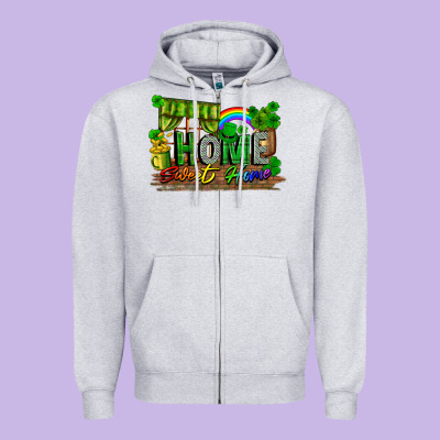 Home Sweet Home Zipper Hoodie Designed By Fadigitalartstudio
