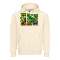 Sandshell home sweet home Zipper Hoodie - FaDigitalArtStudio