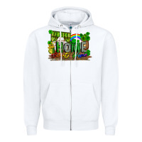 White home sweet home Zipper Hoodie - FaDigitalArtStudio