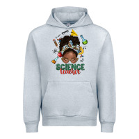 Heather Grey science teacher afro messy bun Urban Hoodie - NancyCooperArtShop