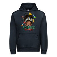 Navy science teacher afro messy bun Urban Hoodie - NancyCooperArtShop