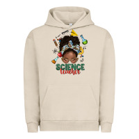 Pigment French Oak science teacher afro messy bun Urban Hoodie - NancyCooperArtShop