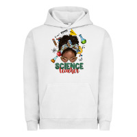 Pigment Lunar Rock science teacher afro messy bun Urban Hoodie - NancyCooperArtShop