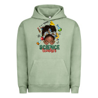 Pigment Oil Green science teacher afro messy bun Urban Hoodie - NancyCooperArtShop